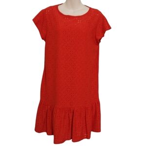 🎟️BOGO FREE🎟️ Rythm + Rose Eyelet Short Sleeve Red Dress Sz S
